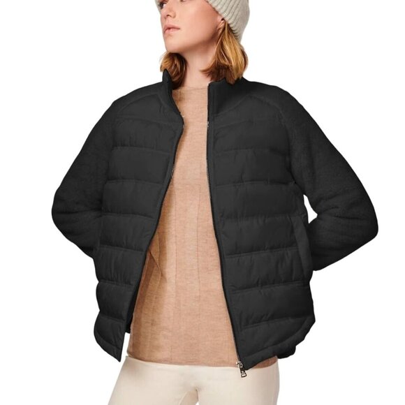 Bernardo NWT Roundabout High Low Puffer Jacket Black Size S - Picture 6 of 13